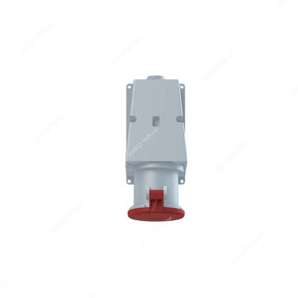 Abb Wall Mounted Socket Outlet, 463RS6, 346-415V, IP44, 63A, 3P+N+E, Red