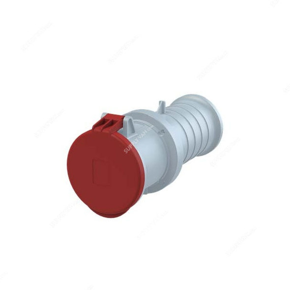 Abb Industrial Connector, 363C6, 380-415V, IP44, 63A, 3P+E, Red