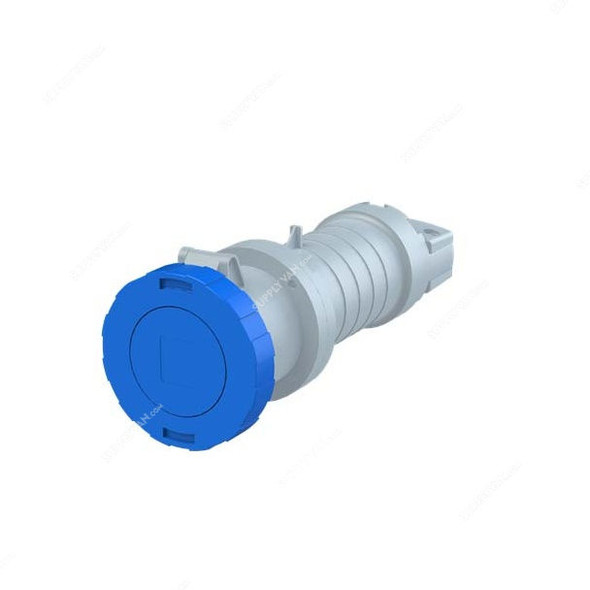 Abb Industrial Connector, 263C6W, 200-250V, IP67, 63A, 2P+E, Blue