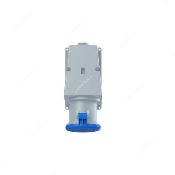 Abb Wall Mounted Socket Outlet, 263RS6, 200-250V, IP44, 63A, 2P+E, Blue