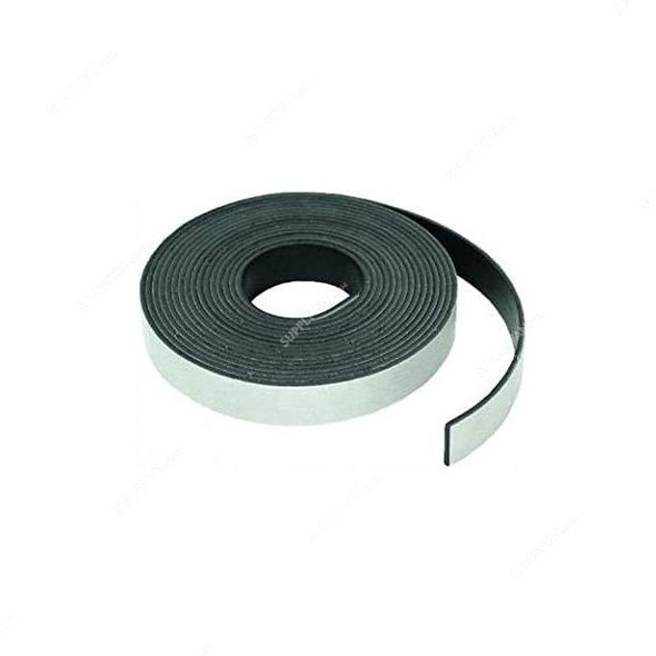 Magnetic Label Roll, PVC, 30.4 Mtrs Length x 50.8MM Width, 0.85MM Thk, Black/White