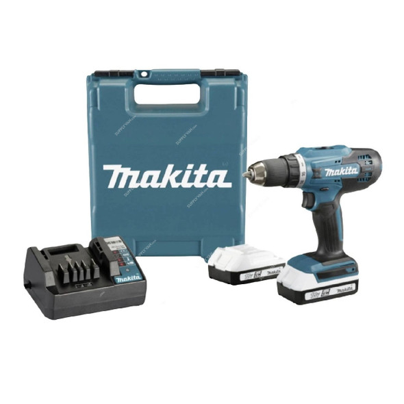 Makita Cordless Driver Drill Kit, DF488D002, G-Series, 18V, 13MM Chuck Capacity, 4 Pcs/Kit