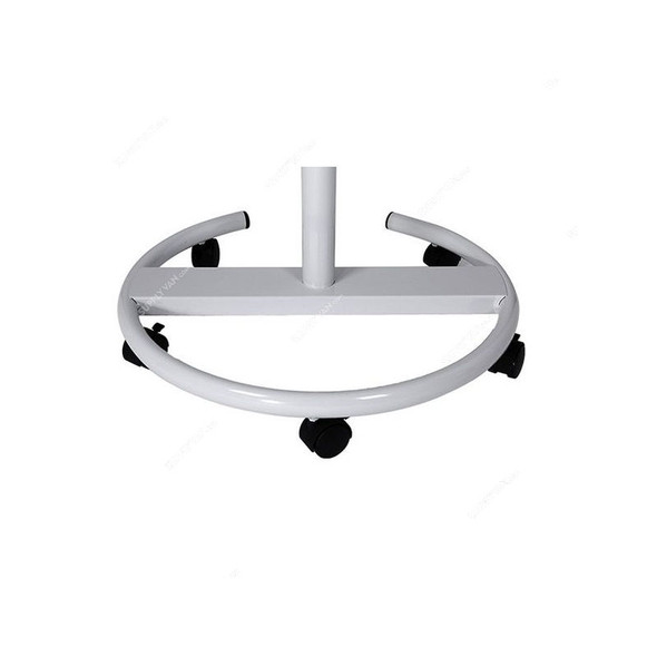 Master Flip Chart With Metal Base Stand and 5 Wheels, 70CM Length x 100CM Height, White/Silver
