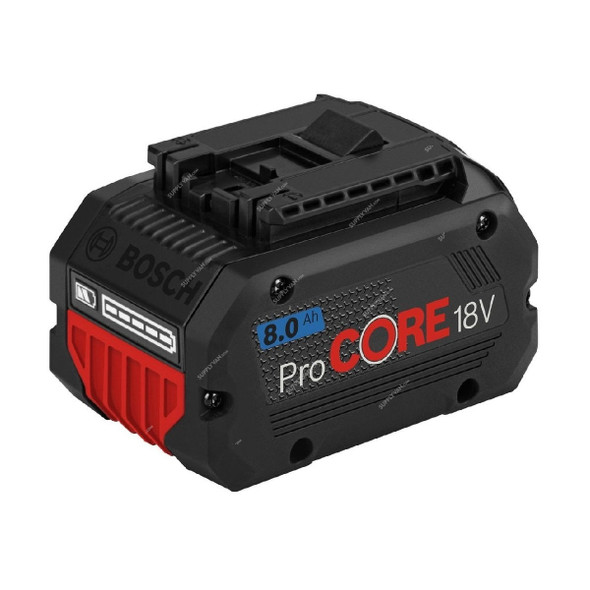 Bosch Professional Battery Pack, ProCore18V, Lithium Ion, 18V, 8.0Ah