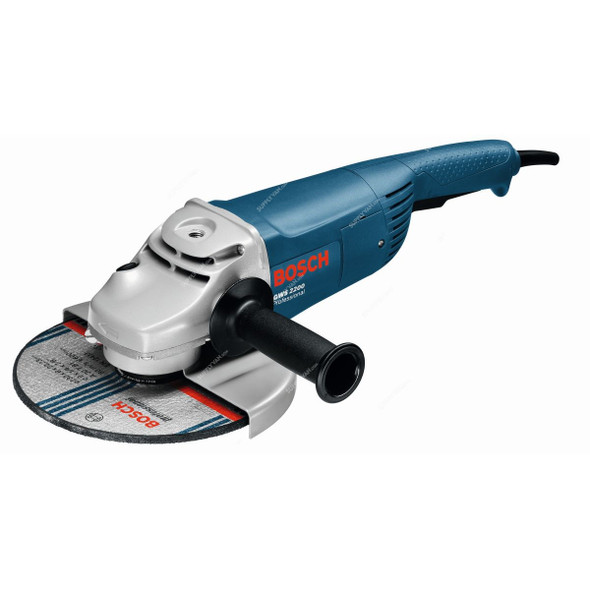 Bosch Professional Large Angle Grinder, GWS-2200-180, 2200W, M14, 180MM Disc Dia