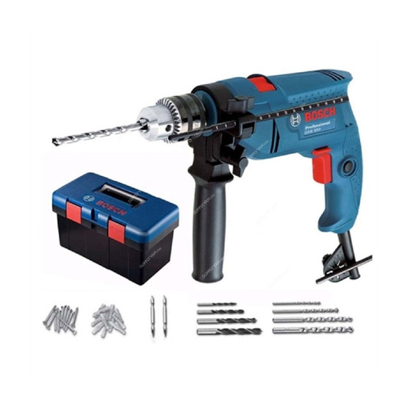 Bosch Professional Impact Drill With 90Pcs Accessories, GSB-550-FREEDOM-KIT, 550W, 1.5-13MM Chuck Capacity
