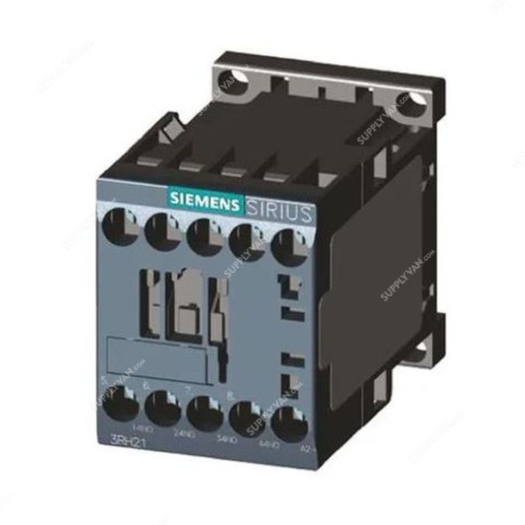 Siemens Auxiliary Contactor Relay, 3RH2122-1AF00, 110VAC, 4 Pole, IP20
