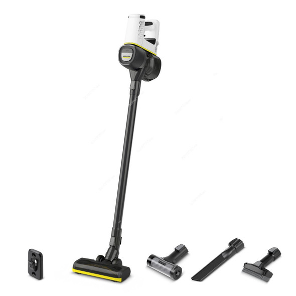 Karcher VC 4 Cordless Premium MyHome Vacuum Cleaner, 11986410, 100-240V, 650ML Tank Capacity, White