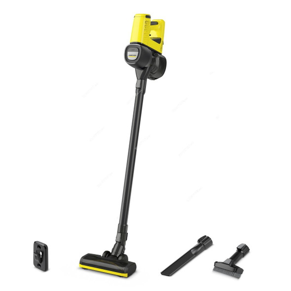 Karcher VC 4 Cordless MyHome Vacuum Cleaner, 11986210, 100-240V, 650ML Tank Capacity, Yellow