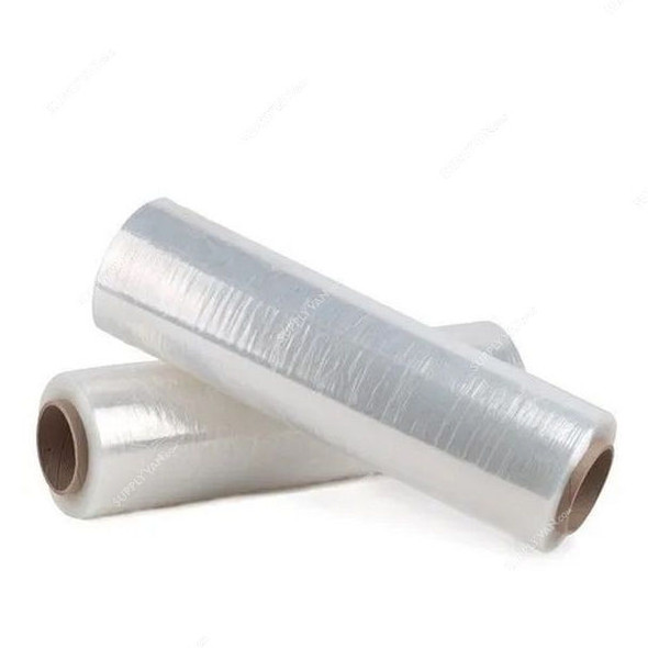 Stretch Film, 1.1 Kg, 300GM Core, 50CM Width, Clear, 6 Rolls/Carton