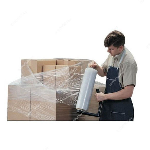 Stretch Film, 1.1 Kg, 300GM Core, 50CM Width, Clear, 6 Rolls/Carton