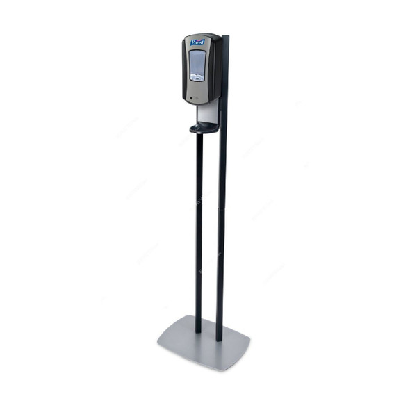 Purell Floor Stand with LTX-12 Hand Sanitizer Dispenser, 7028-DS, 1200ML, Chrome/Black