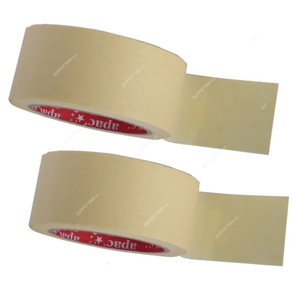 High Temperature Automotive Masking Tape, 2 Inch Width x 30 Yards Length, Natural, 24 Rolls/Carton