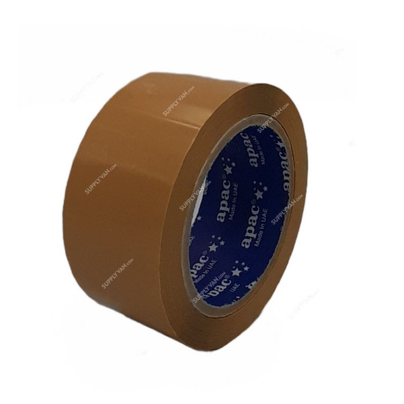 Water Based BOPP Tape, 50 Micron, 48MM Width x 50 Yards Length, Brown, 36 Rolls/Carton