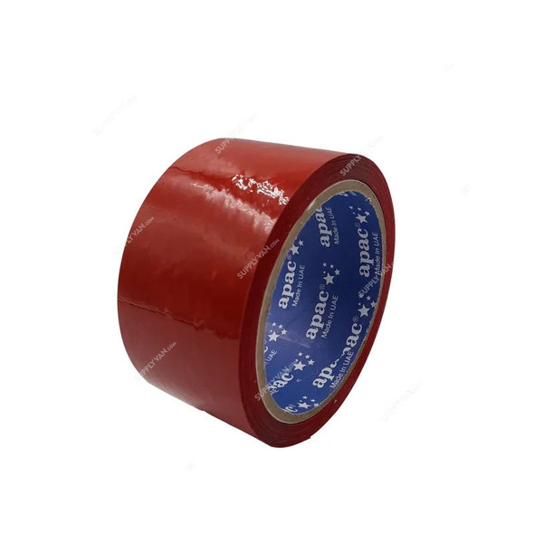 Coloured BOPP Tape, 48MM Width x 1000 Yards Length, Red, 6 Rolls/Carton