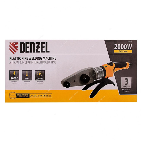 Denzel X-Pro Plastic Pipe Welding Machine, DWP-2000, 2000W, 220V, 20 to 63MM Dia