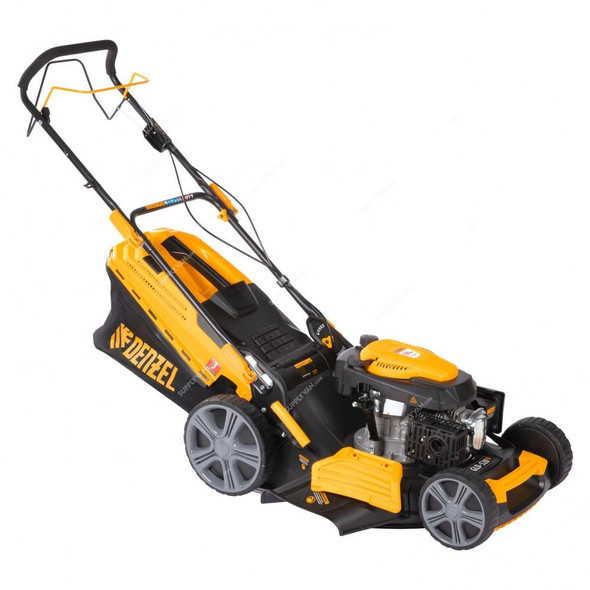 Denzel Gasoline Lawn Mower, GLD-520SP, 196CC, 520MM Cutting Width, 60 Ltrs Grass Bag Capacity