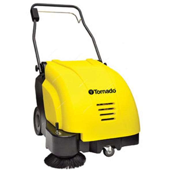 Tornado Walk Behind Battery Operated Side Sweeper, SWB-26/8, 24V, 40 Ltrs, 26 Inch Cleaning Path Width