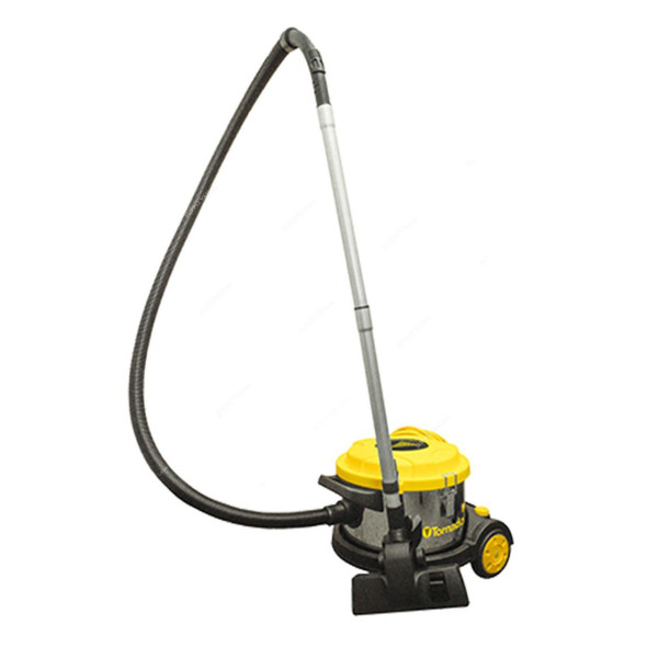 Tornado Canister Vacuum Cleaner, TV2SS, 1200W, 2 Gallon, Yellow and Black