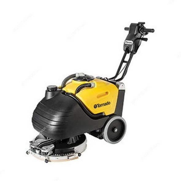 Tornado Compact Cordless Floor Scrubber, BD-17/6, 24V, 190 RPM, 17 Inch Cleaning Path Width