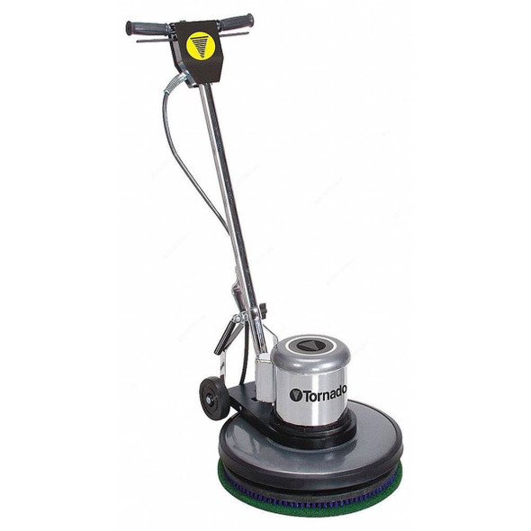 Tornado Single Disc Dual Speed Floor Buffing Machine With Pad Holder, M20, M Series, 1.5 HP, 115V, 175 RPM, 20 Inch Cleaning Path Width