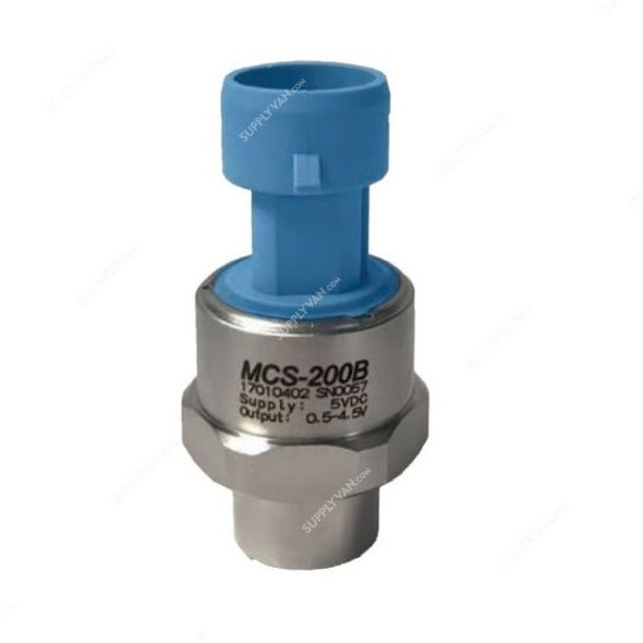 Micro Control Systems Pressure Transducer, MCS-200B-40, Stainless Steel, 200 PSI, 40 Feet Cable Length