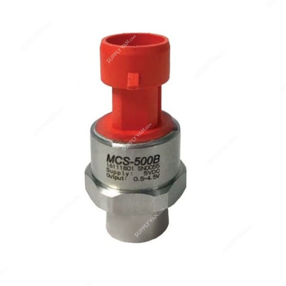Micro Control Systems Pressure Transducer, MCS-500B-60, Stainless Steel, 500 PSI, 60 Feet Cable Length