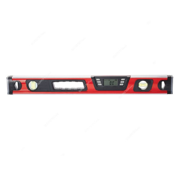 Freeman Digital Spirit Level, LCD, 30CM Length, Red/Black