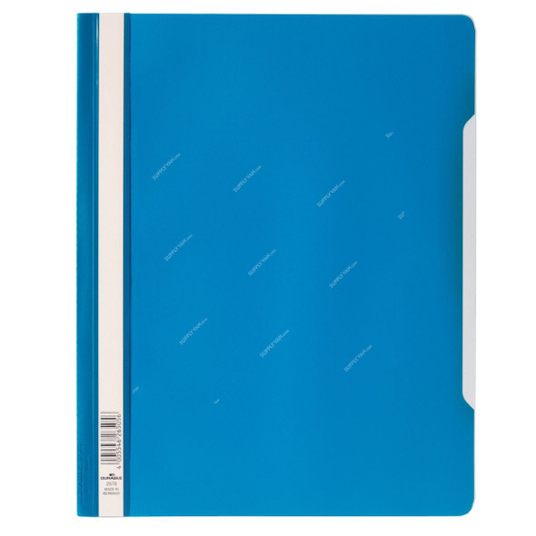 Durable Clear View File Folder, 257006, PVC, Extra Wide, A4, Blue