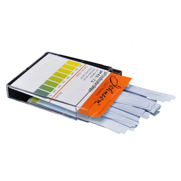 Johnson pH Indicator Non-Bleeding Test Strip, 125.2C, J-pHix, 4.0 to 7.5 pH, 100 Strips/Pack