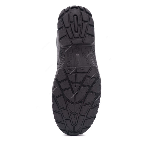 Hillson Mono Density Steel Toe Safety Shoes, HARGLA, Argo, Leather, Low Ankle, Size41, Black