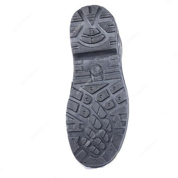 Hillson Single Density Steel Toe Safety Shoes, HBSLA, Base, Leather, Low Ankle, Size45, Black