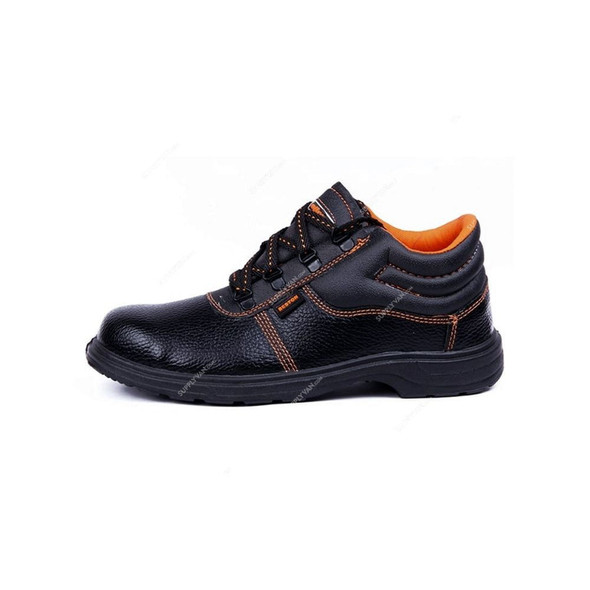 Hillson Single Density Steel Toe Safety Shoes, HBSTNLA, Beston, Synthetic Leather, Low Ankle, Size40, Black
