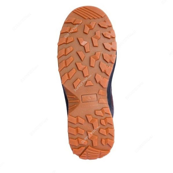 Hillson Double Density Metal Toe Safety Shoes, HSWGLA, Swag 1904, Synthetic Leather, Low Ankle, Size41, Brown