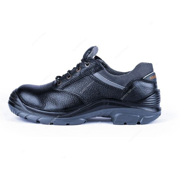Hillson Double Density Steel Toe Safety Shoes, HNCLSLA, Nucleus, Leather, Low Ankle, Size46, Black
