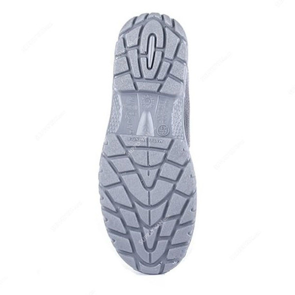 Hillson Double Density Steel Toe Safety Shoes, HMRGHS, Mirage, Leather, High Ankle, Size44, Black