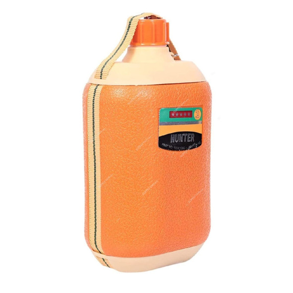 Hunter Water Bottle, JTS, Plastic, 1 Ltr, Orange, 6 Pcs/Pack