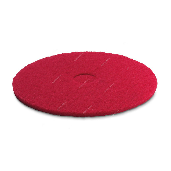 Karcher Disc Pad, 63690790, Medium-Soft, 508MM Dia, Red