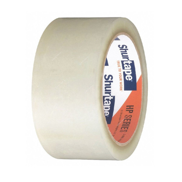 Shurtape Hot Melt Packaging Tape, CT2X50-12, HP 100 Series, 2 Inch Width x 50 Yards Length, Clear, 12 Pcs/Pack