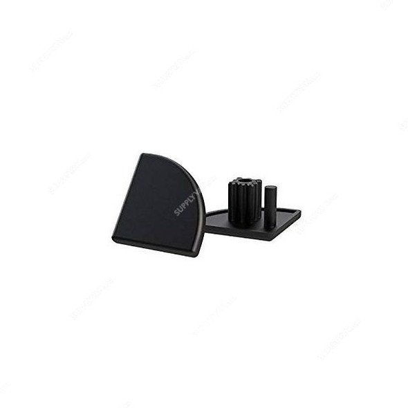 Extrusion End Cap Cover, 40 Series 4040R, Plastic, 40 x 40MM, Black, 25 Pcs/Pack