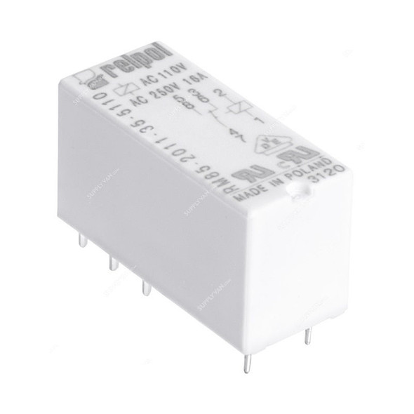 Relpol PCB Mount Power Relay, RM85-2011-35-5230, 230VAC, 16A, SPDT