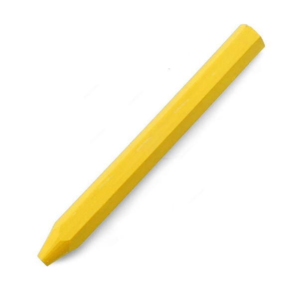 Kistenmacher Marking Crayon, 12012, Signier Kreide, 12MM Dia x 120MM Length, Yellow, 12 Pcs/Pack