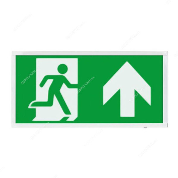 ESP Wall Mounted Emergency Exit Sign Board With Light, Duceri, LED, 3W, 5500K, Cool White, Up Legend