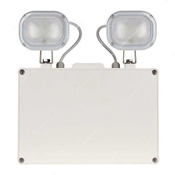 ESP Non-Maintained Emergency Twin SpotLight, Duceri, LED, 2 x 4.5W, 248 LM, 5500K, Cool White