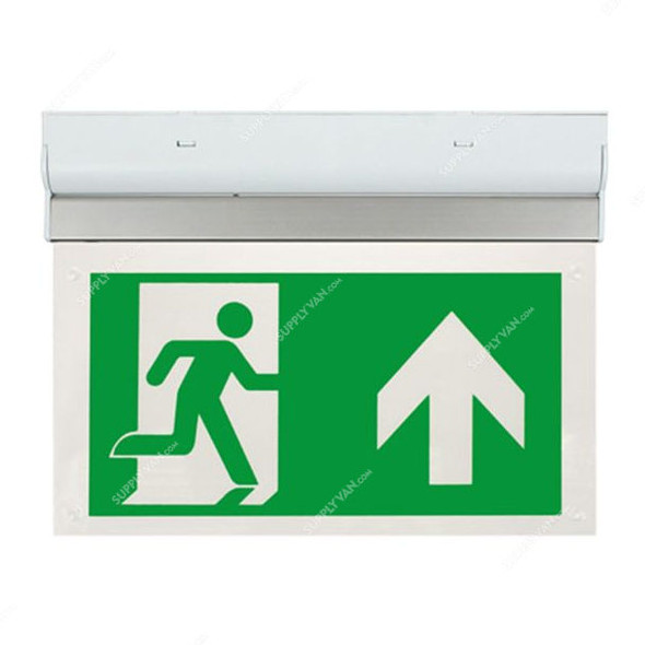 ESP Wall/Ceiling Mounted Emergency Exit Sign Board With Light, Duceri, LED, 2W, 5500K, Cool White, Up Legend