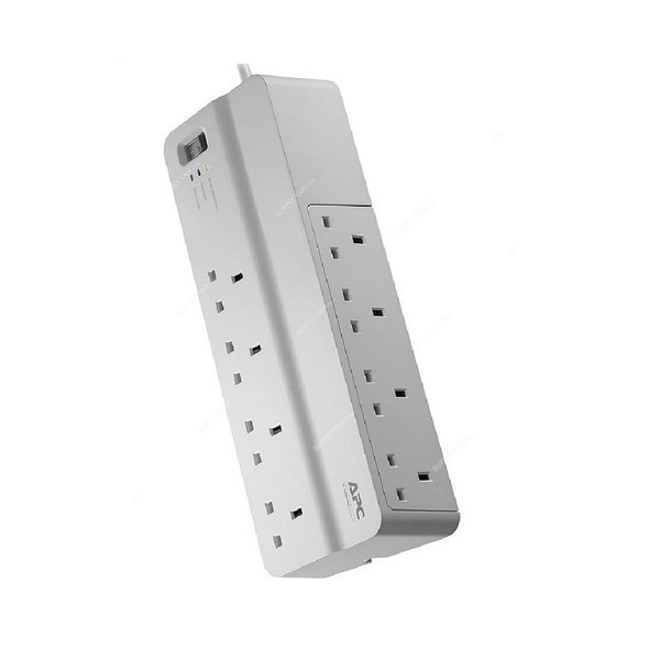 Schneider Electric Performance SurgeArrest Power Strip, APC Essential, 8 Outlets, 13A, White