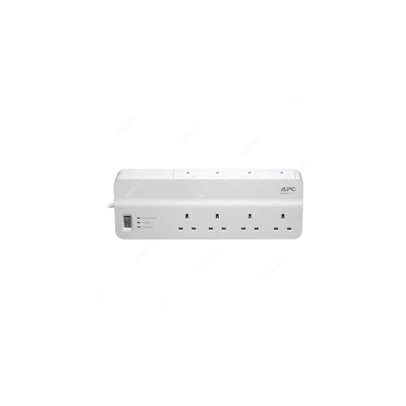 Schneider Electric Performance SurgeArrest Power Strip, APC Essential, 8 Outlets, 13A, White