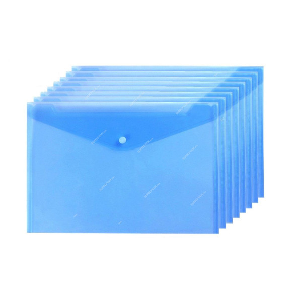 Long Size Document Holder, Plastic, Blue, 12 Pcs/Pack