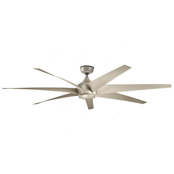 Kichler Ceiling Fan, 310112-ANS, Lehr II, 27.3W, 7 Blade, 54 Inch Blade Dia, Antique Satin Silver