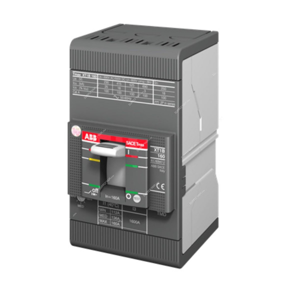 ABB Molded Case Circuit Breaker, XT1C-160-TMD-40-450-3p-F-F, 3P, 40A